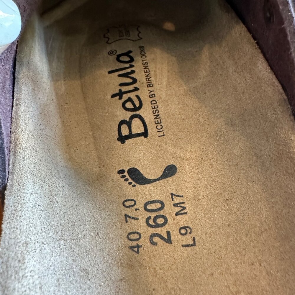 Betula | Birkenstock NWT Boston Clog Mule Mocha Brown Suede Womens 9 Mens 7 - Picture 7 of 8